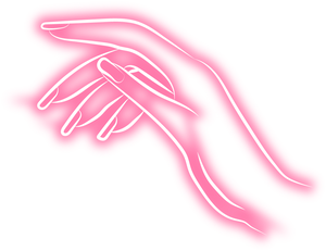Neon Feminine Hand